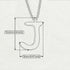 J - Letter Name Necklace Initial Necklace